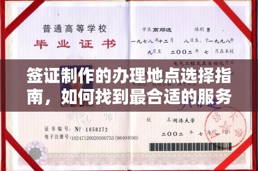 甘谷签证制作的办理地点选择指南，如何找到最合适的服务点