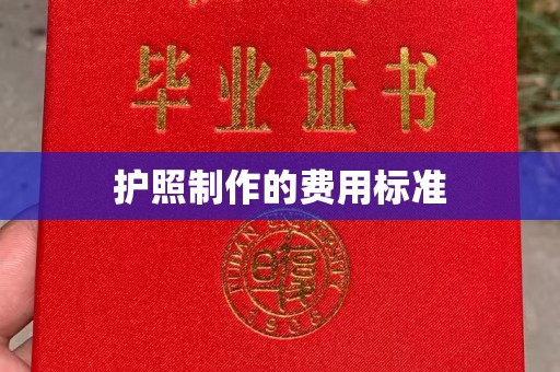 甘谷护照制作的费用标准