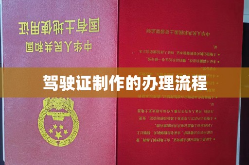 甘谷驾驶证制作的办理流程