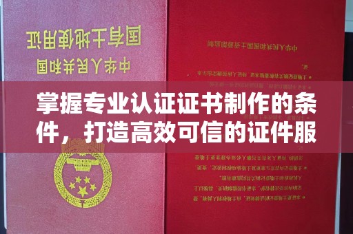 甘谷掌握专业认证证书制作的条件，打造高效可信的证件服务