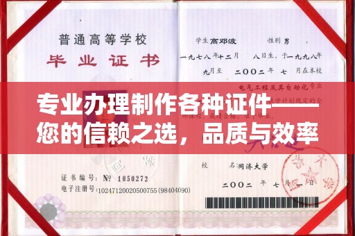 甘谷专业办理制作各种证件——您的信赖之选，品质与效率的完美结合
