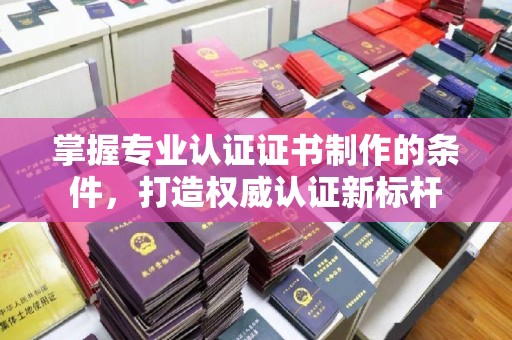 甘谷掌握专业认证证书制作的条件，打造权威认证新标杆