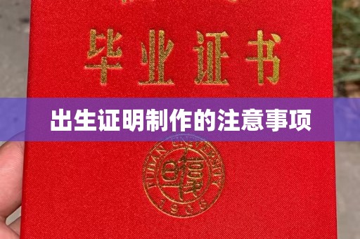 甘谷出生证明制作的注意事项