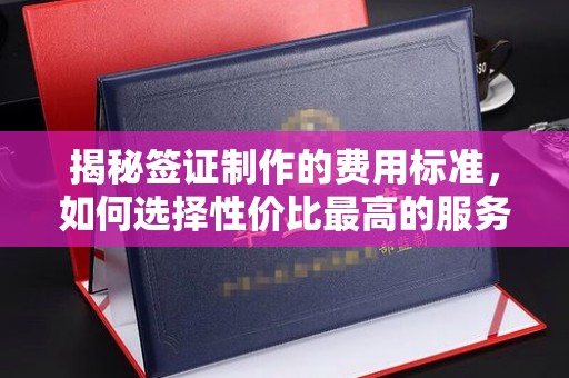 甘谷揭秘签证制作的费用标准，如何选择性价比最高的服务？