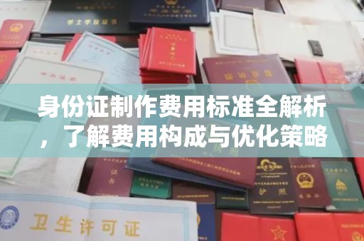 甘谷身份证制作费用标准全解析，了解费用构成与优化策略